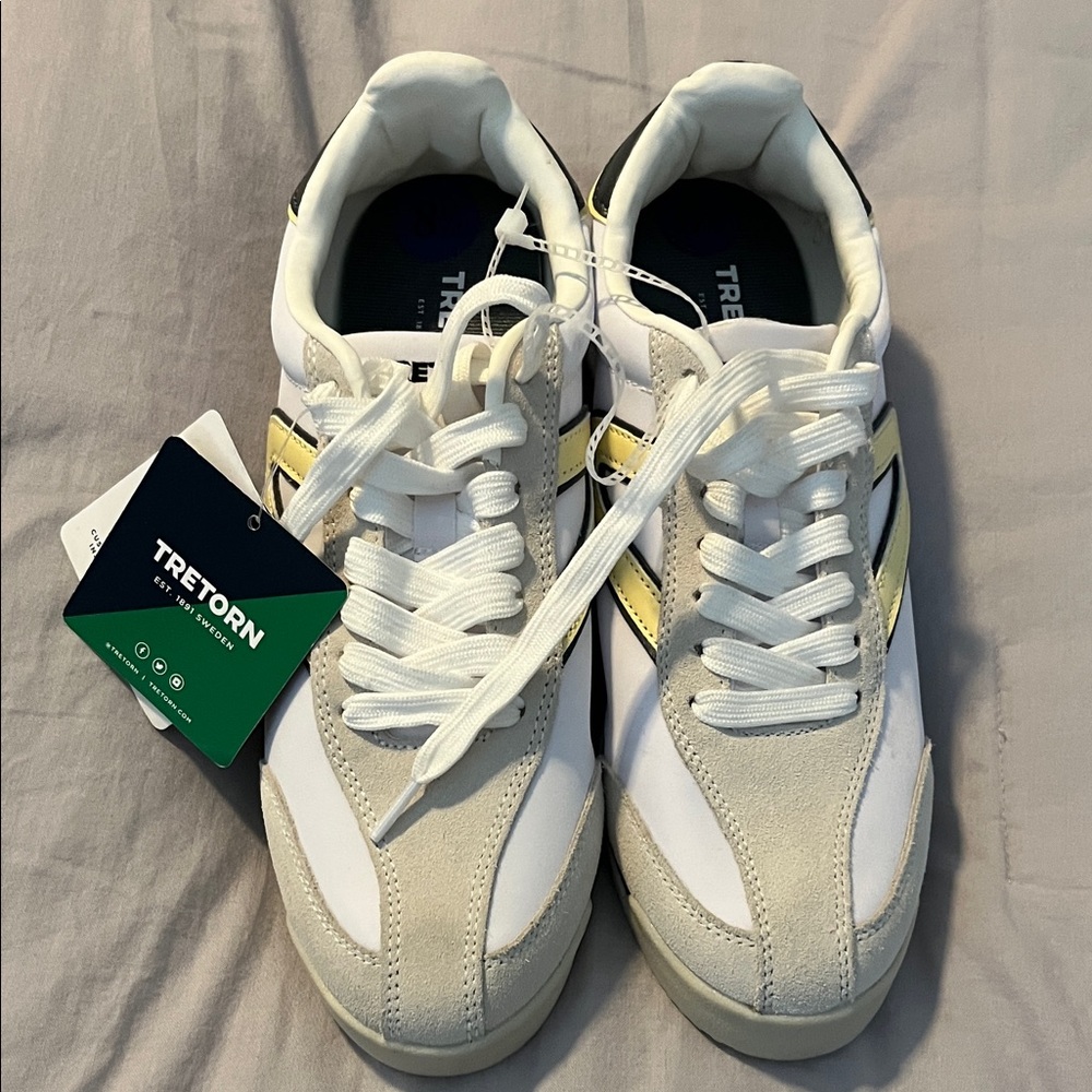 Tretorn women’s White and Yellow Sneakers